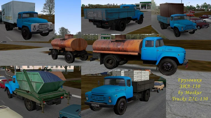 Omsi 2 – ZIL-130 trucks in various variants for traffic