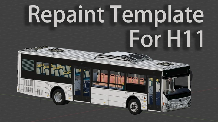 The Bus Yutong H11 Repaint Template