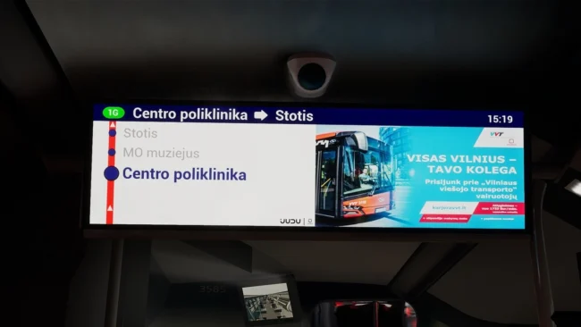 The Bus Vilnius Passenger Display The Bus Vilnius Passenger Display